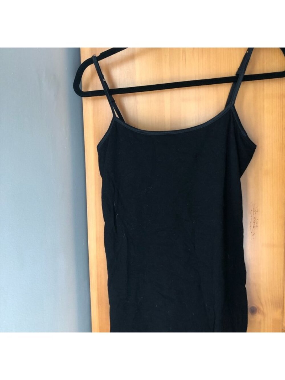Camis size large black in breathable cotton with